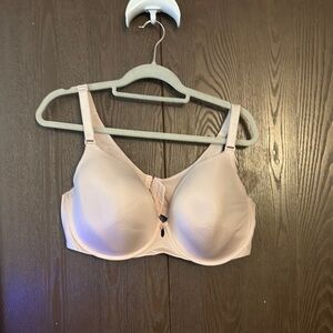 Torrid Cream and Pink Full Coverage Bra with Molded Cups